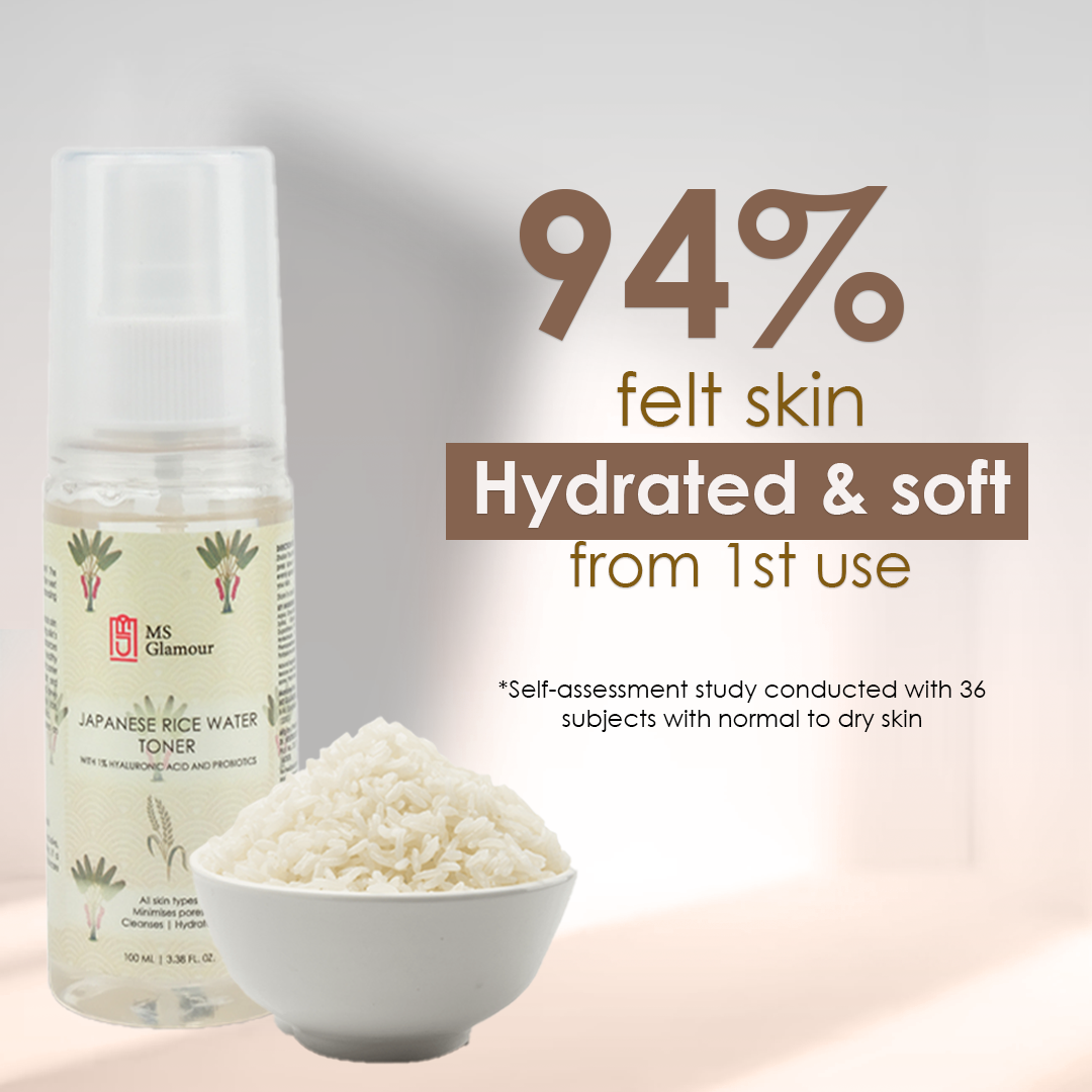 Japanese Rice Water Toner | With 1% Hyaluronic Acid & Probiotics