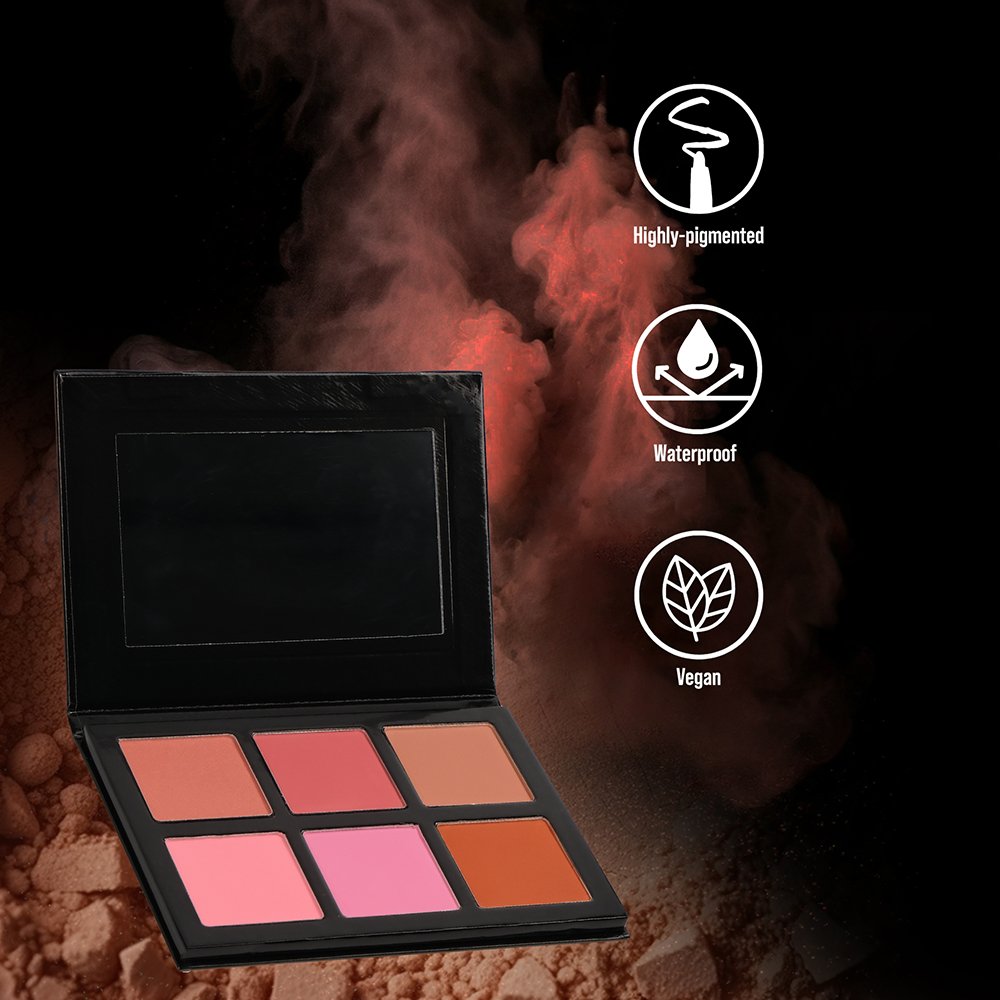 6 Shades lightweight Cheek Face Pallete