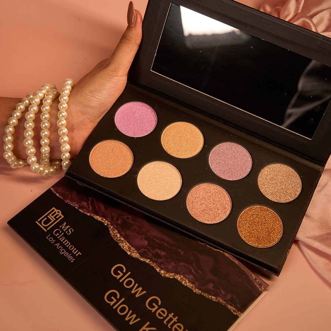 Diamond Glow Highlighter Palette 8 Shades-Highly Pigmented
