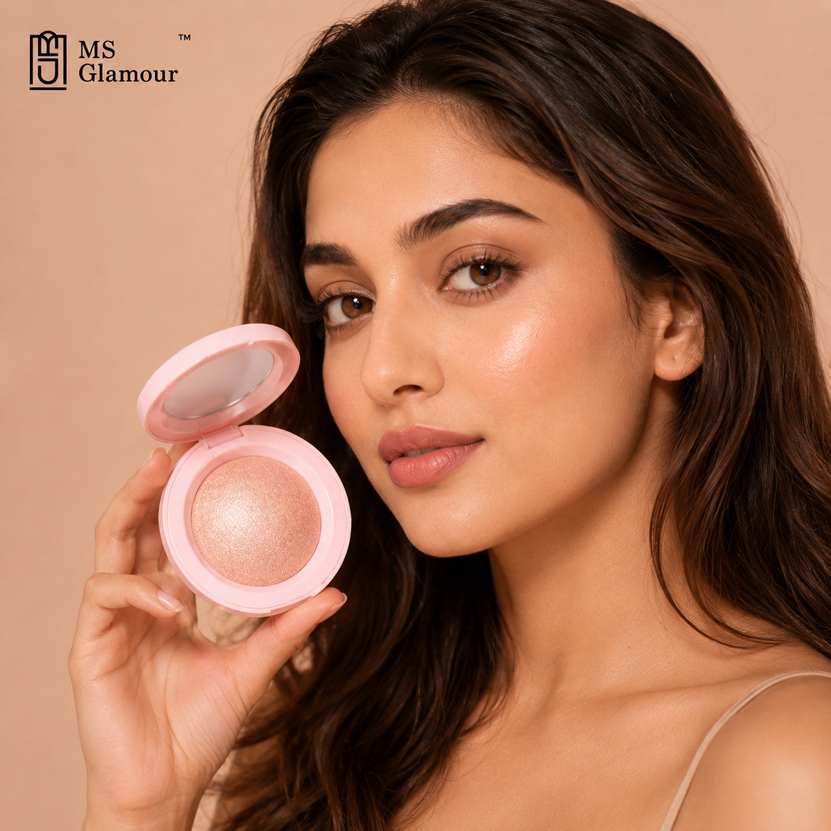 Glam Glow Silky Touch Diamond Glow Highlighter-Rose