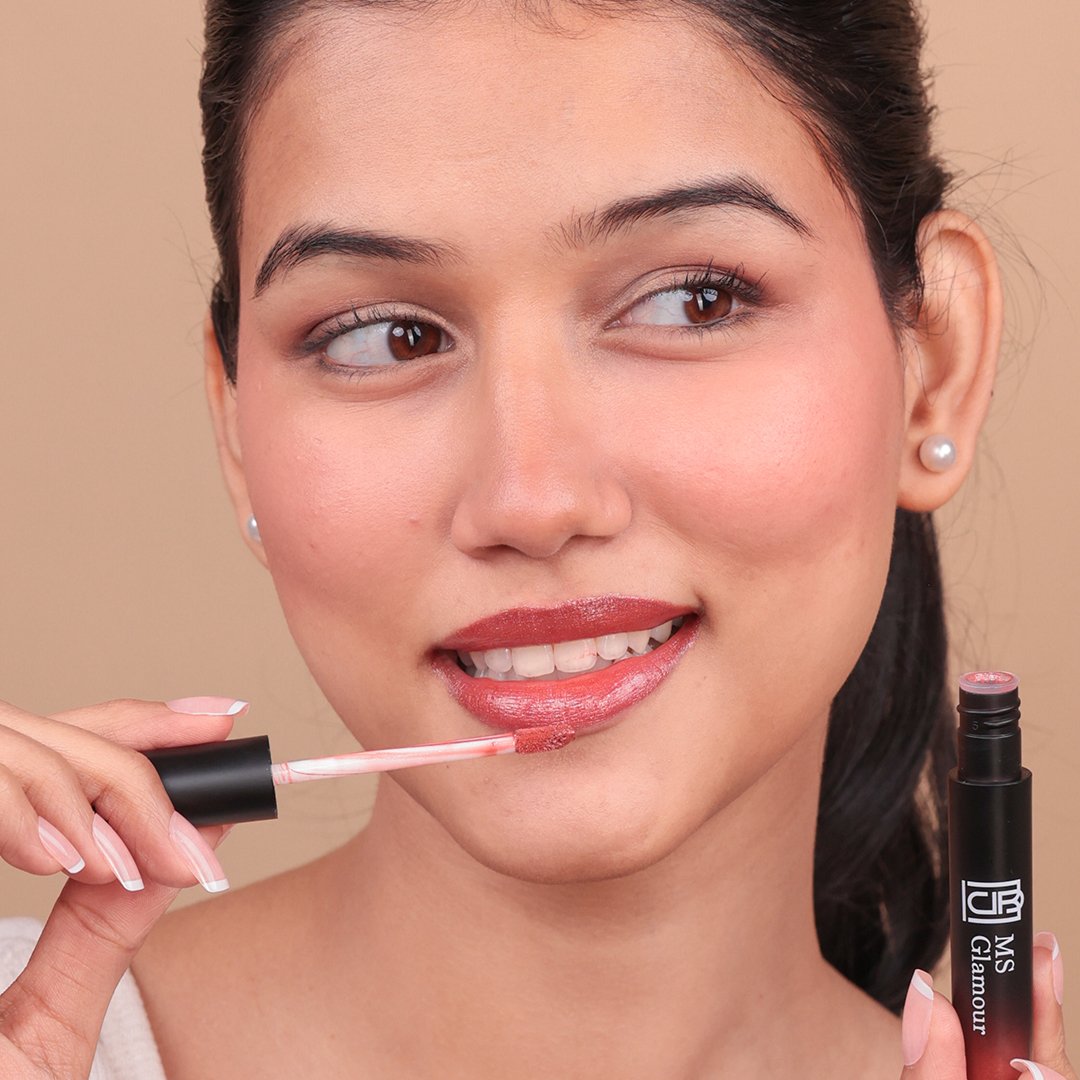 Lip Gloss with High Shine Glossy Finish for Fuller and Plump - Amrita