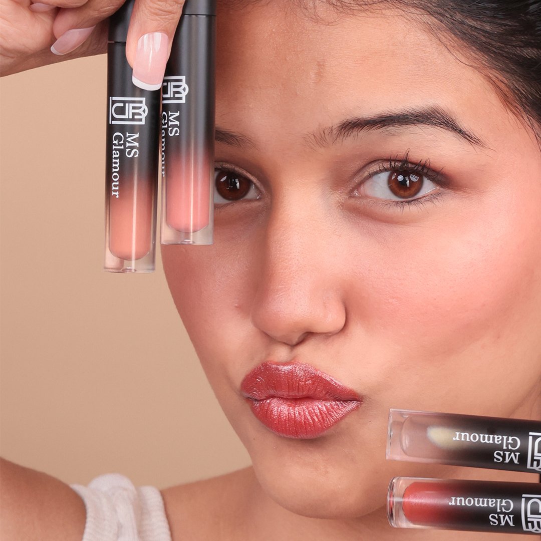 Lip Gloss with High Shine Glossy Finish for Fuller and Plump - Amrita