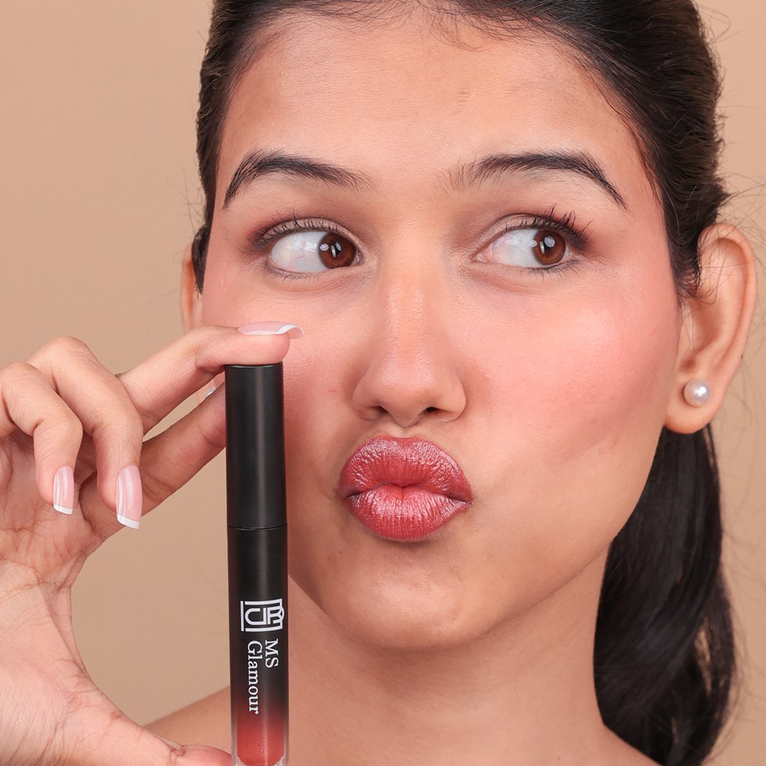 Lip Gloss with High Shine Glossy Finish for Fuller and Plump - Amrita