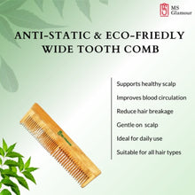 Dual Neem Bamboo Comb for Detangling