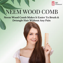 Dual Neem Bamboo Comb for Detangling