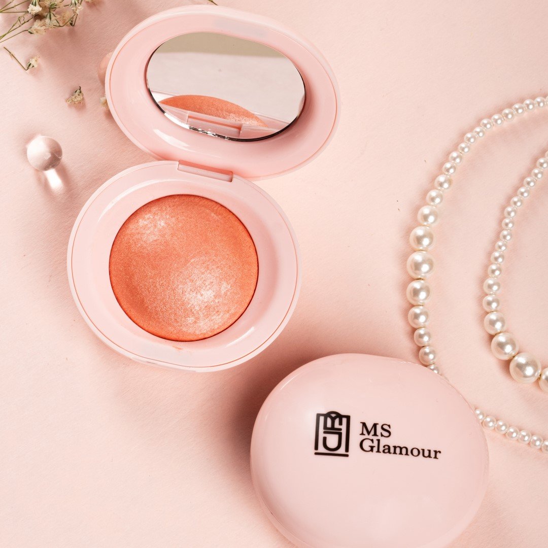 Glam Glow Silky Touch Luminous Powder Blush-MOOD