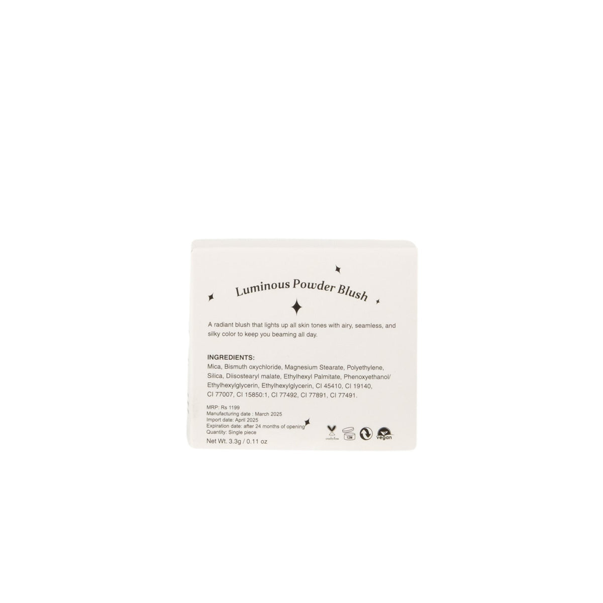 Glam Glow Silky Touch Luminous Powder Blush-PRETTY